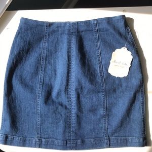 NWT Altar’d State Pleated Jean Mini Skirt